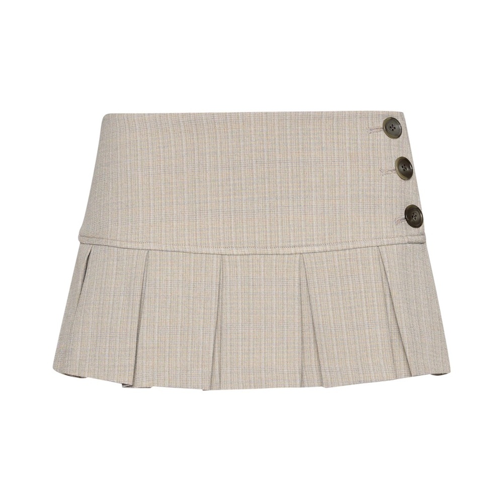 Danielle Guizio Pleated Mini Skirt